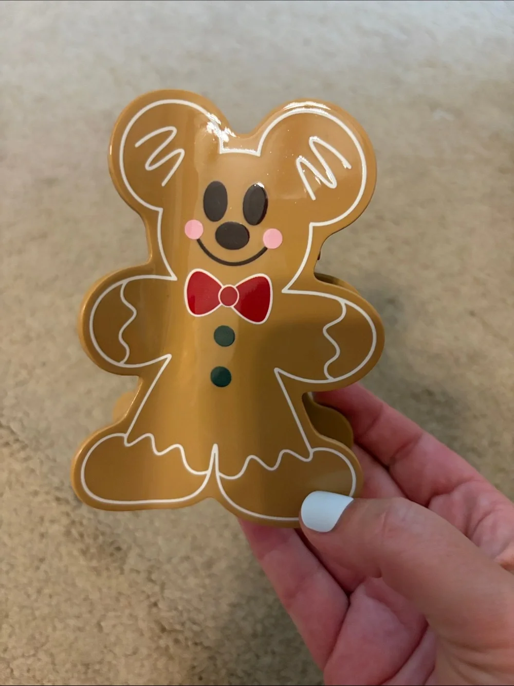 Mickey gingerbread cookie hair clip Christmas